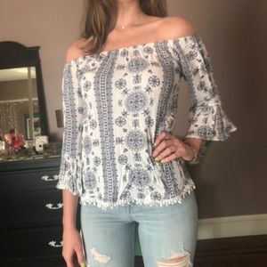 Off the shoulder blouse